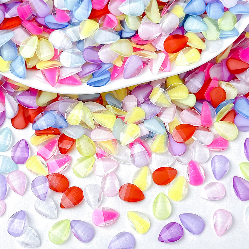 Glow in Dark Macaron Petal Nail Charms